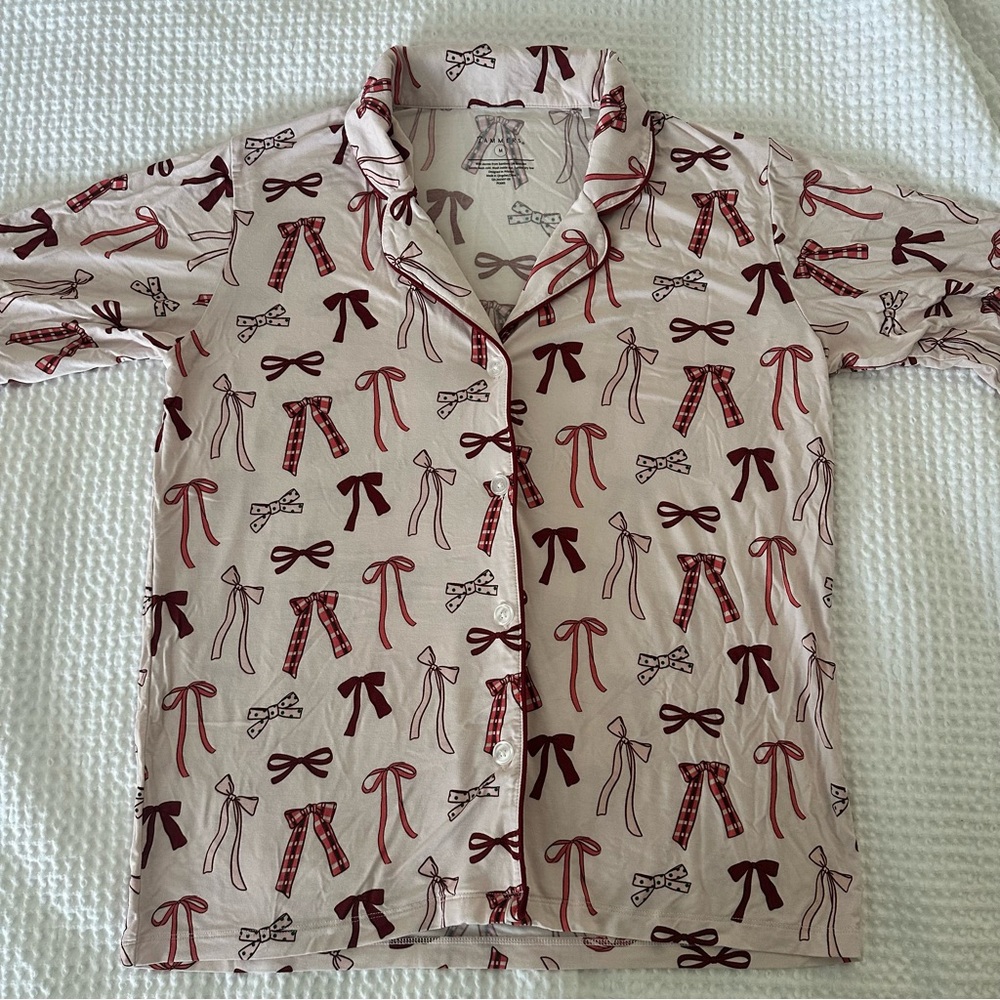 In My Jammers Bow Print Pajama Set - Picture 5 of 8